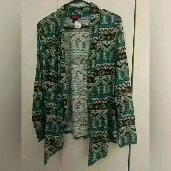 Rock & roll denim Aztec cardigan - Picture 1 of 3